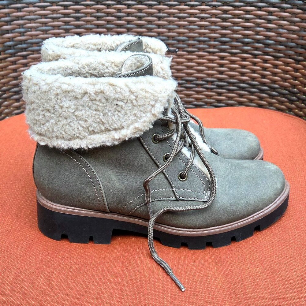 CLIFFS BY WHITE MOUNTAIN WOMEN's HIKING BOOTS GREY Sz 7